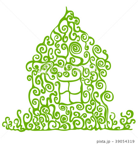 Ecological curls drawn house 39054319