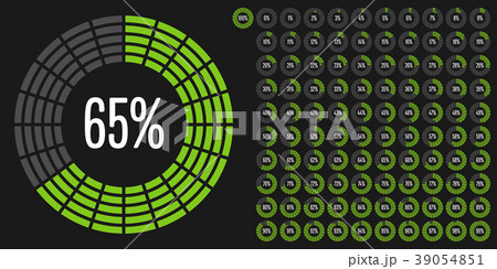 Set of circle percentage diagrams from 0 to 100 Set of circle percentage diagrams from 0 to 100 39054851