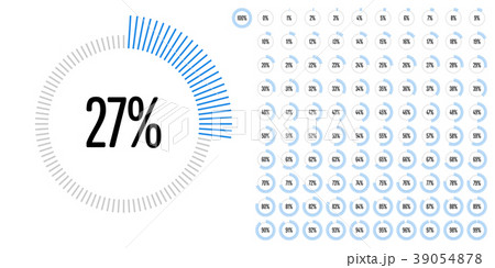 Set of circle percentage diagrams from 0 to 100 Set of circle percentage diagrams from 0 to 100 39054878
