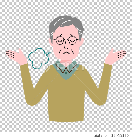 Senior man gesture 39055310