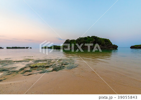 星砂の浜 西表島　夕焼け 39055843