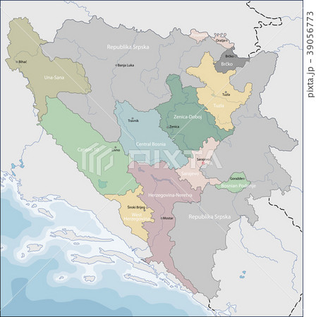 Map of Bosnia and Herzegovina 39056773