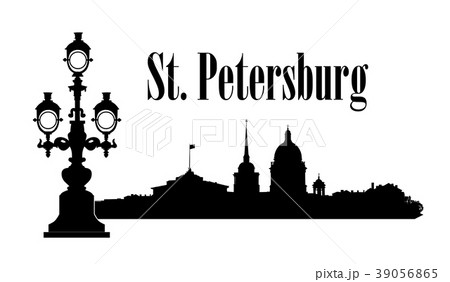 St-Petersburg city sign Travel Russia background 39056865