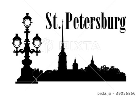St-Petersburg city sign Travel Russia background 39056866