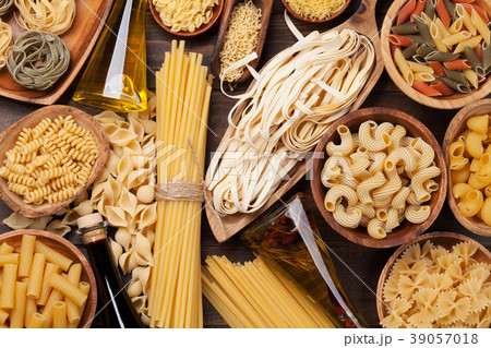 Various pasta and condiments Various pasta and condiments 39057018