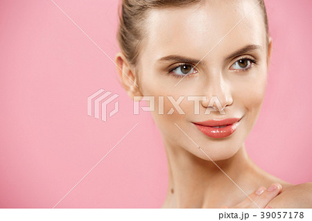 Skin Care Concept - Charming young caucasian woman Skin Care Concept - Charming young caucasian woman 39057178