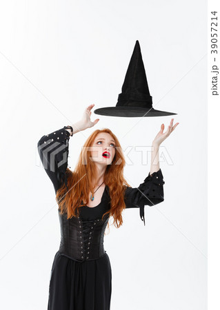 Halloween witch concept - Happy Halloween Sexy Halloween witch concept - Happy Halloween Sexy 39057214