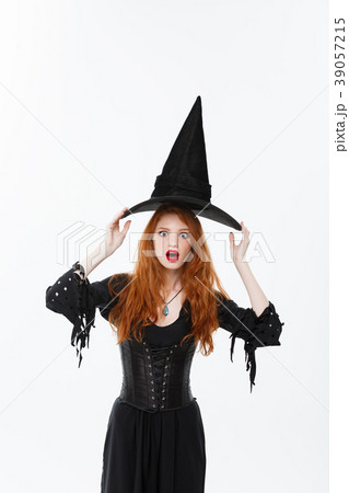 Halloween witch concept - Happy Halloween Sexy Halloween witch concept - Happy Halloween Sexy 39057215