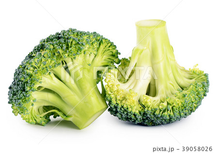 Fresh broccoli isolated on white background 39058026