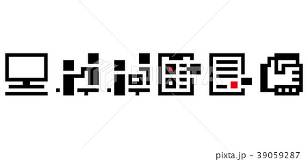 商談の手順のピクトグラムのイラスト素材