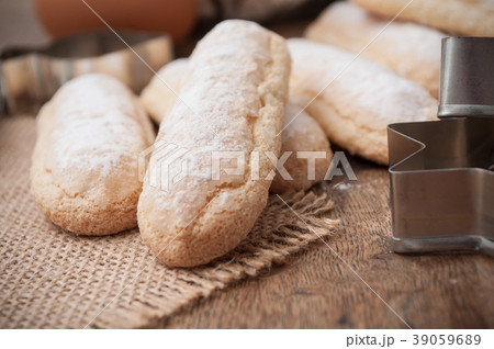 traditional homemade biscuit with icing sugar traditional homemade biscuit with icing sugar 39059689