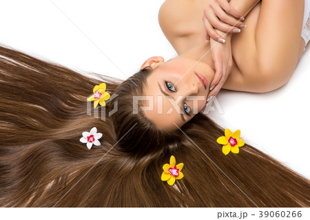 beautiful girl with long hair beautiful girl with long hair 39060266