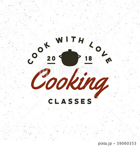 vintage cooking classes logo. retro styled vintage cooking classes logo. retro styled 39060353