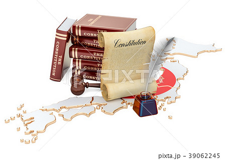 Constitution of Japan concept, 3D rendering 39062245