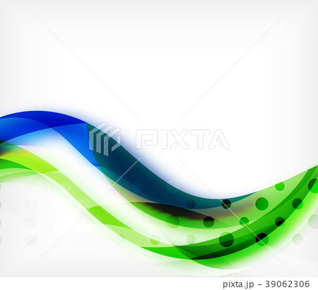 Vector colorful wavy stripe on white background Vector colorful wavy stripe on white background 39062306