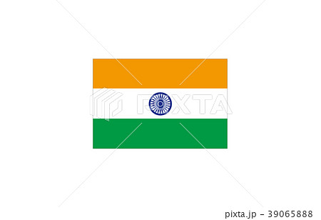 世界の国旗インド 39065888