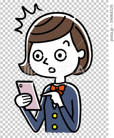 女學生：智能手機 39068326