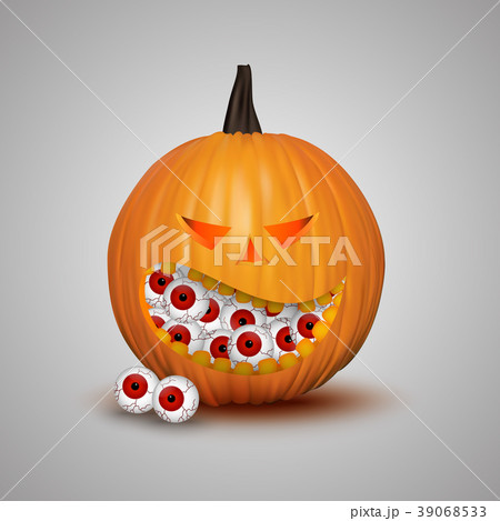 Halloween pumpkin isolated on white 39068533
