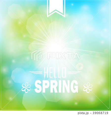 Spring Typography Poster or Greeting Card Design Spring Typography Poster or Greeting Card Design 39068719