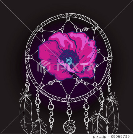 Hand drawn ornate Dream catcher  39069739