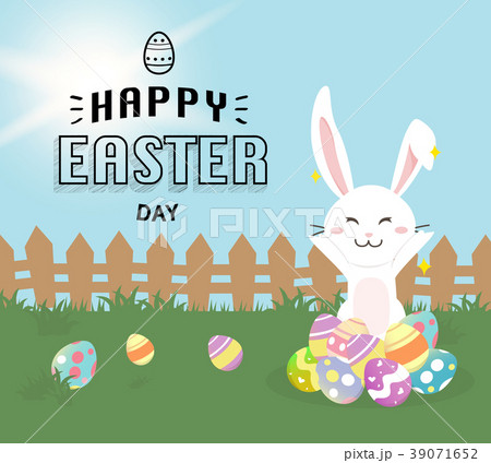 Happy Easter greeting card Happy Easter greeting card 39071652