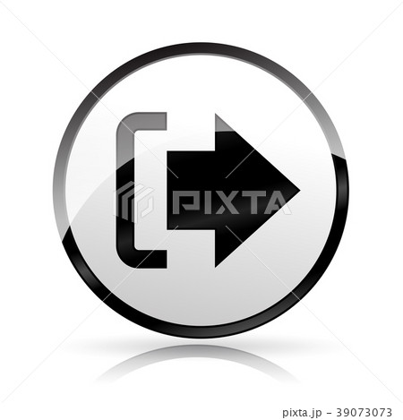 logout icon on white background 39073073