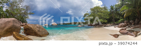 Beautiful tropical beach panorama Beautiful tropical beach panorama 39074244