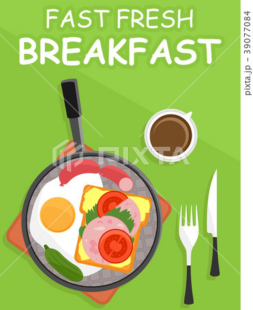 dripping pan with fresh breakfast dripping pan with fresh breakfast 39077084
