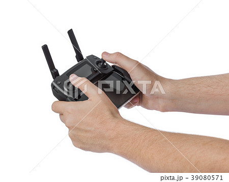 Radio remote control in hands 39080571