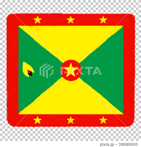 国旗　手描き　グレナダ 39080920