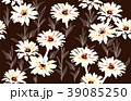 vector seamless floral pattern with  daisy flowers 39085250