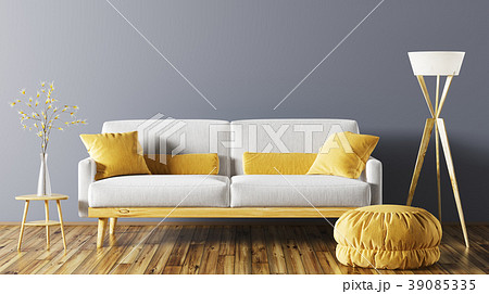 Interior of living room with sofa 3d rendering 39085335