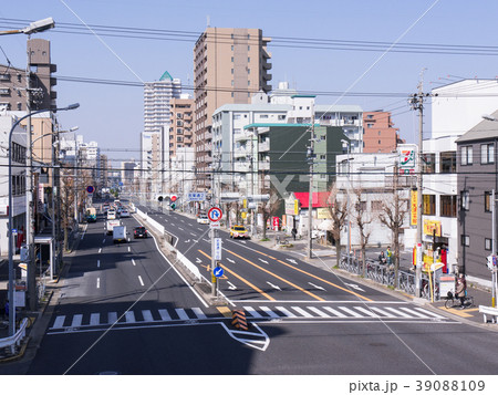 愛知県名古屋市北区　若葉通２丁目交差点 志賀本通　都市風景 39088109
