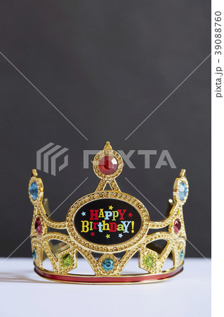 Birthday crown with colorful fake gems 39088760