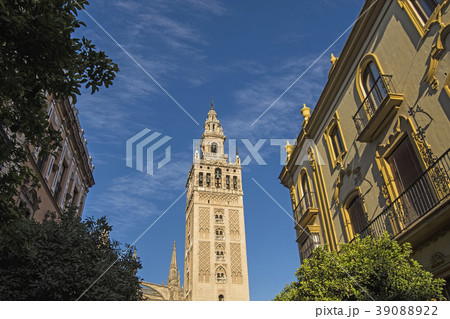 Spain, Seville, Old town with Giralda tower Spain, Seville, Old town with Giralda tower 39088922