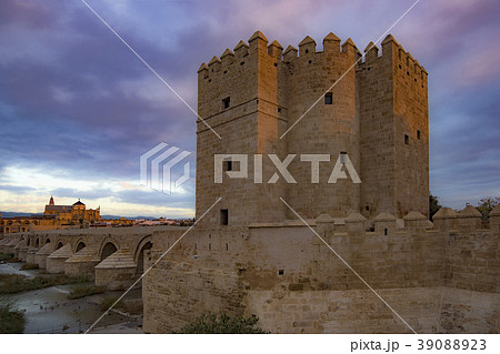 Spain, Andalusia,Cordoba, Facade of old church near bridge over Guadalquivir river Spain, Andalusia,Cordoba, Facade of old church near bridge over Guadalquivir river 39088923