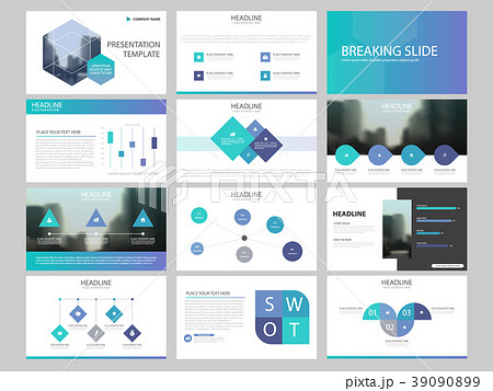 Blue Abstract presentation templates Infographic Blue Abstract presentation templates Infographic 39090899