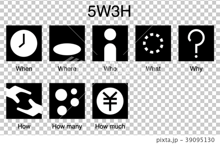 5W3Hのピクトグラム 39095130