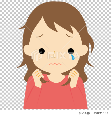 くせ毛に悩む女性 39095383