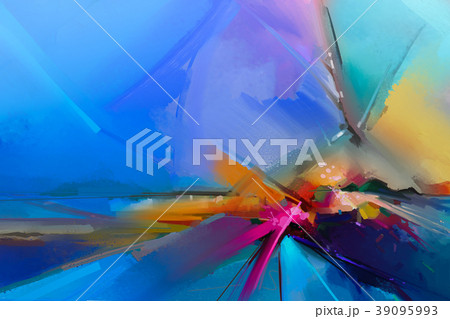 Abstract image of landscape paintings background 39095993