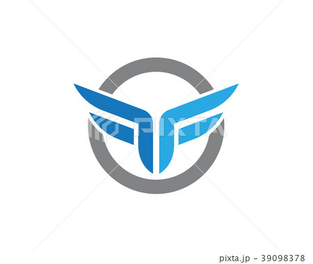 F Letter Wing Logo Template 39098378