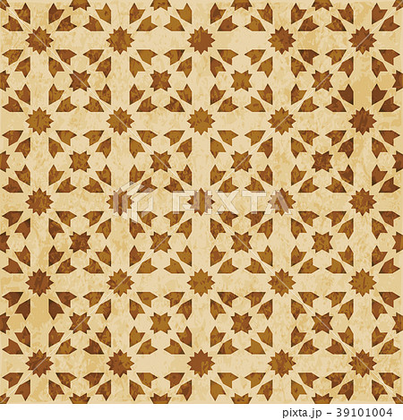 Retro brown Islam seamless geometry background Retro brown Islam seamless geometry background 39101004