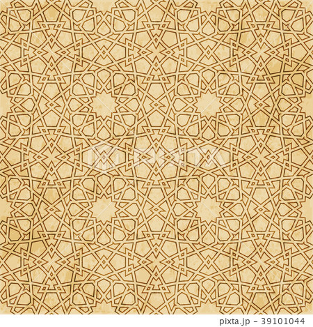Retro brown Islam seamless geometry background 39101044