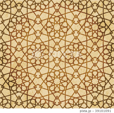 Retro brown Islam seamless geometry background Retro brown Islam seamless geometry background 39101091