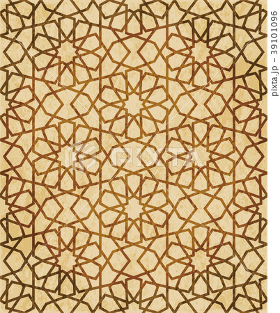 Retro brown Islam seamless geometry background 39101096