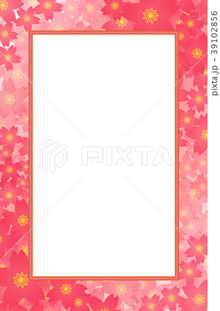 背景素材壁紙 写真スペース 写真枠 フォトフレーム 花 満開 花柄 花びら 植物 自然 草木 春 夏のイラスト素材