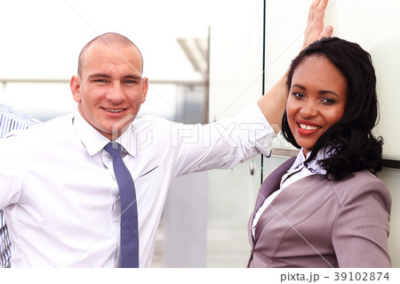 close up portrait of happy african businesswoman close up portrait of happy african businesswoman 39102874