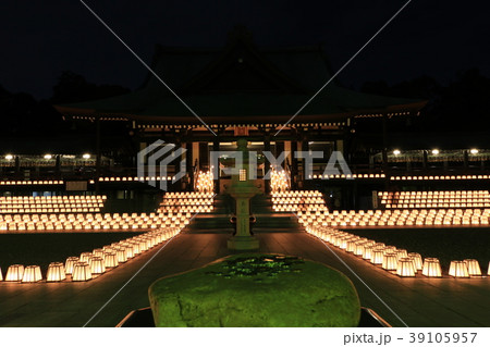 法多山の万灯祭の写真素材