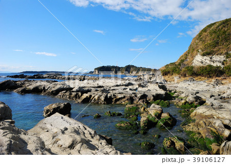 城ヶ島 神奈川県三浦市南下浦町毘沙門の風景の写真素材