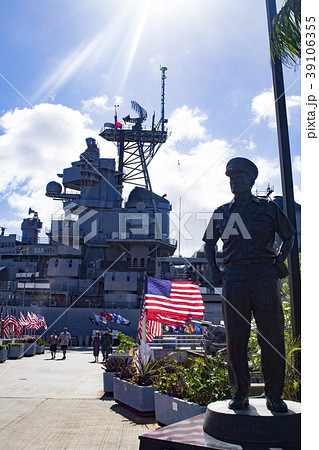 戦艦ミズーリ チェスター ニミッツの写真素材 戦艦ミズーリ チェスター ニミッツの写真素材